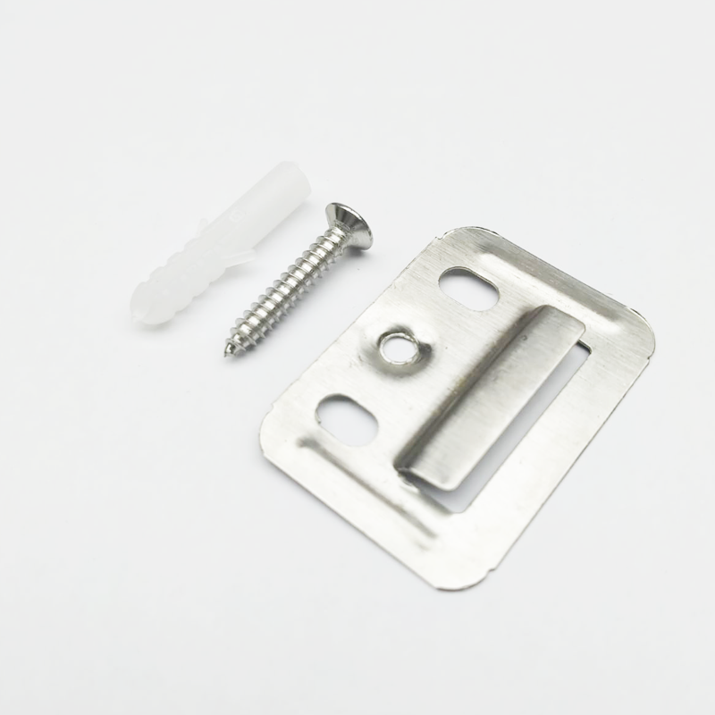 Metal Clip + Fischer and Screw